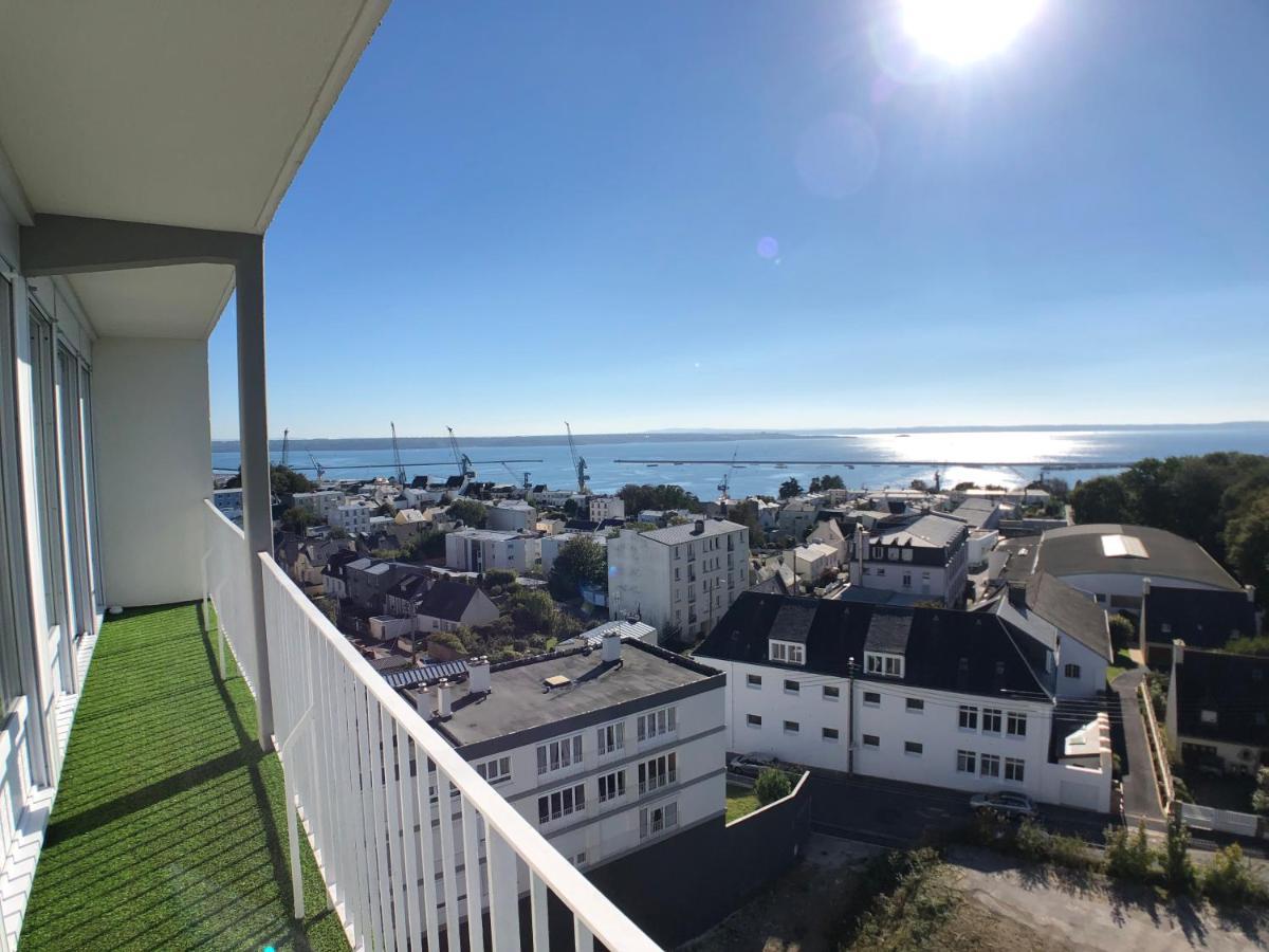 Superbe Appartement Avec Une Vue Mer Panoramique Brest Exteriér fotografie